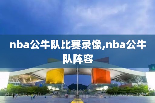 nba公牛队比赛录像,nba公牛队阵容