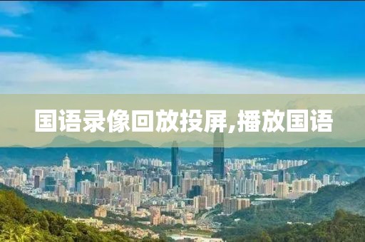 国语录像回放投屏,播放国语